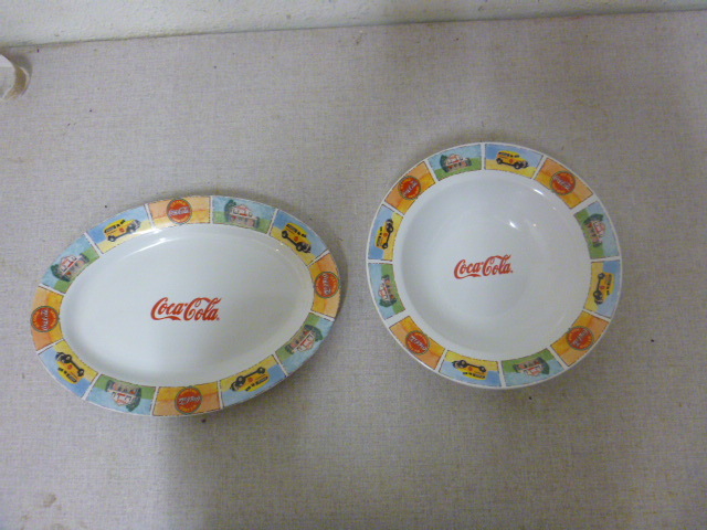 lot 183 image: 2 Coca-Cola Serving Dishes