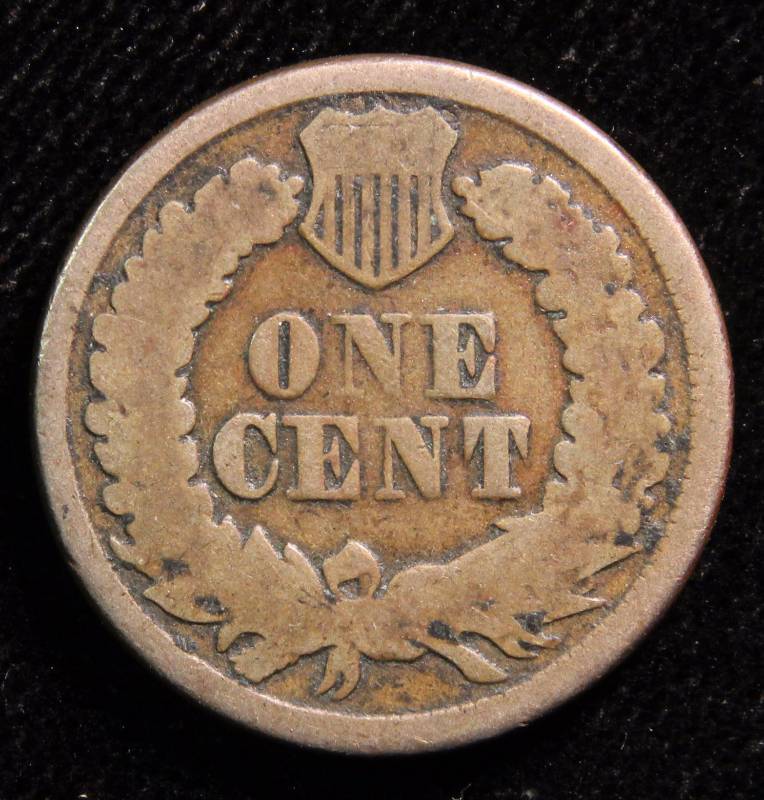 1863 COPPER NICKEL INDIAN HEAD CENT GOOD