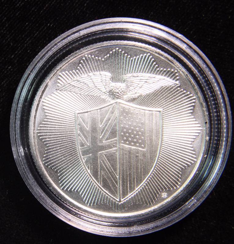 1 TROY OZ. .999 FINE SILVER ROYAL MINT REFINERY IN AIRTITE HOLDER