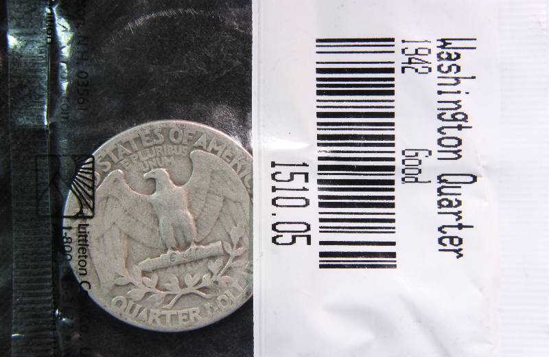 1942 WASHINGTON SILVER QUARTER