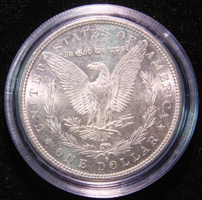 1880-S MORGAN SILVER DOLLAR UNC IN AIRTITE HOLDER