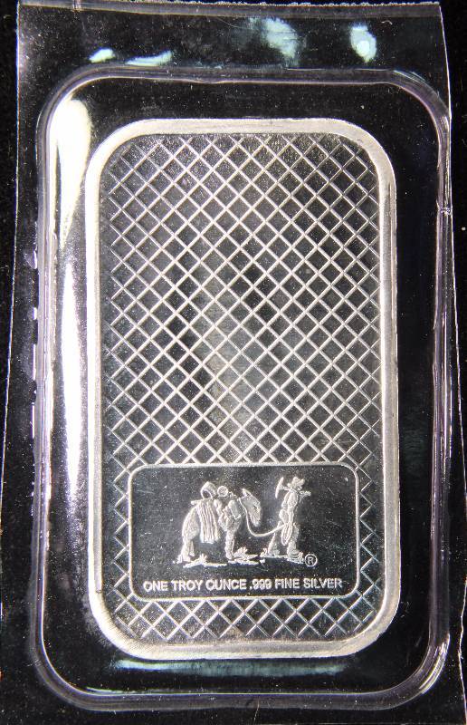 1 TROY Oz. .999 FINE SILVER BAR EAGLE DESIGN SEALED IN PLASTIC