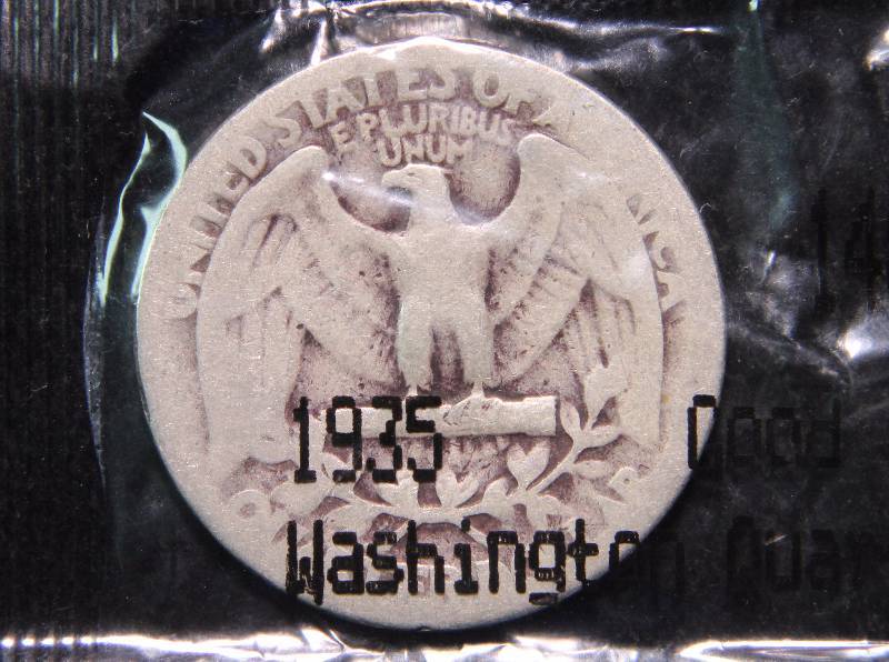 1935 SILVER WASHINGTON QUARTER