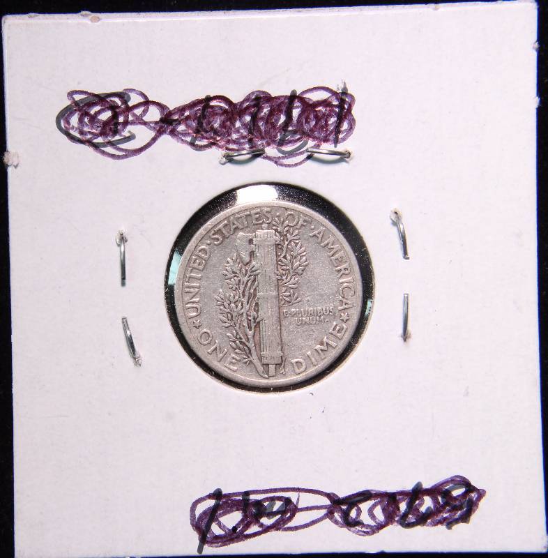 1942 MERCURY SILVER DIME VF