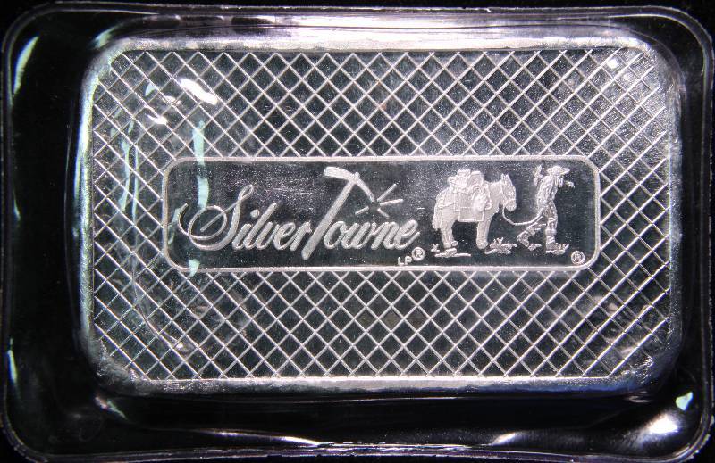 5 TROY Oz. .999 FINE SILVER BAR PROSPECTOR SEALED