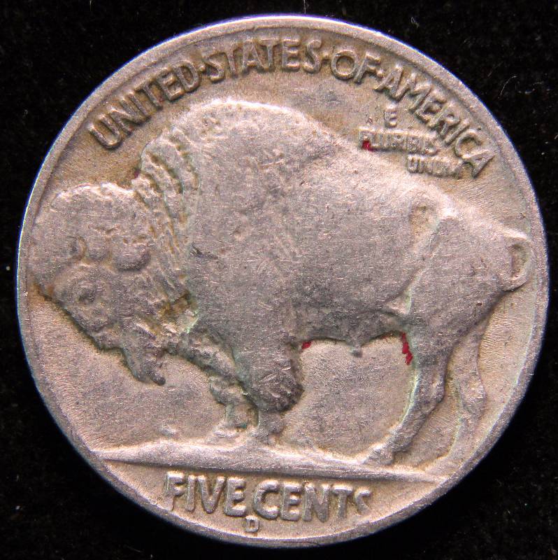 1937-D BUFFALO NICKEL VF