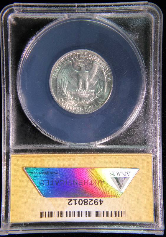 1954 WASHINGTON SILVER QUARTER MS64 ANACS