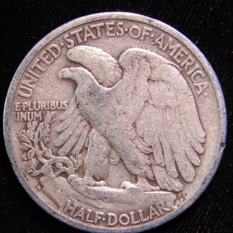 1945-D WALKING LIBERTY SILVER HALF FINE