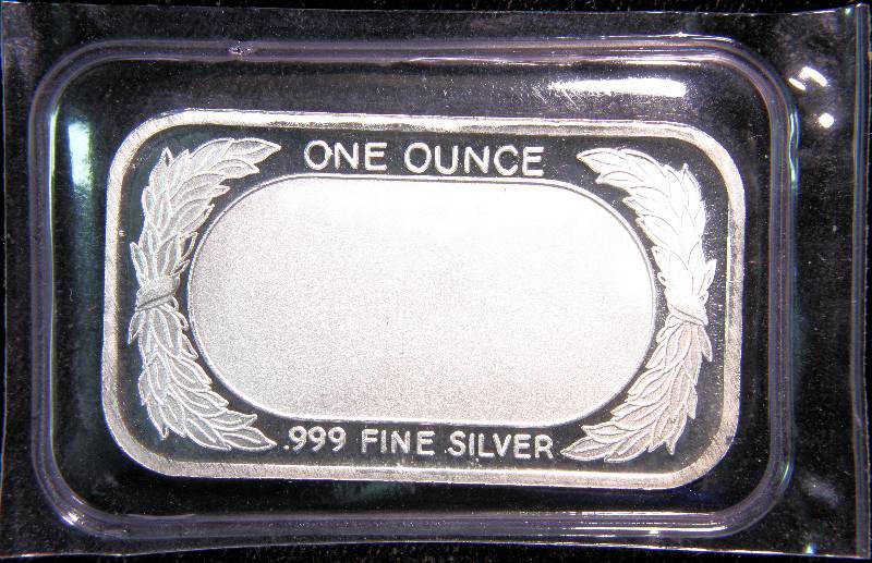 1 TROY OZ. .999 FINE SILVER BAR UNITED STATES FLAG DESIGN SEALED