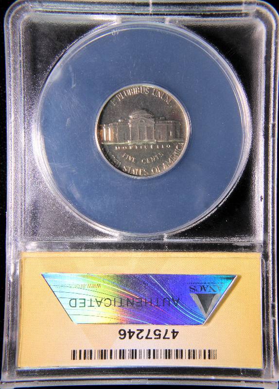 1959 JEFFERSON NICKEL PROOF PF67 ANACS