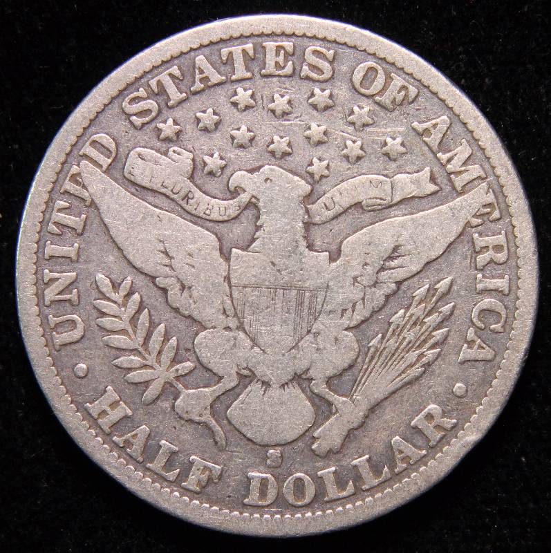 1903-S BARBER SILVER HALF DOLLAR GOOD