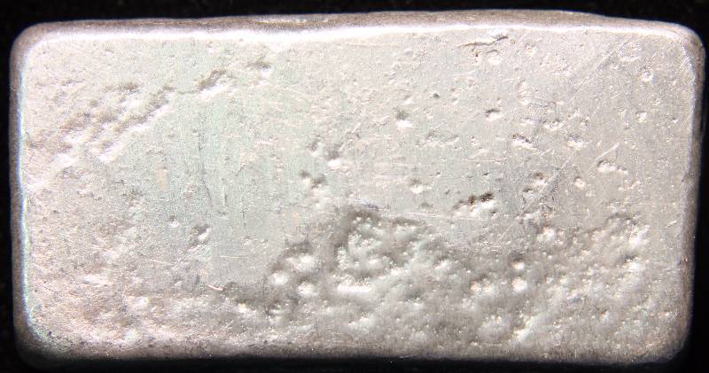 2 TROY OZ. .999 FINE SILVER BAR HAND POURED PROSPECTORS SKULL & CROSSBONES