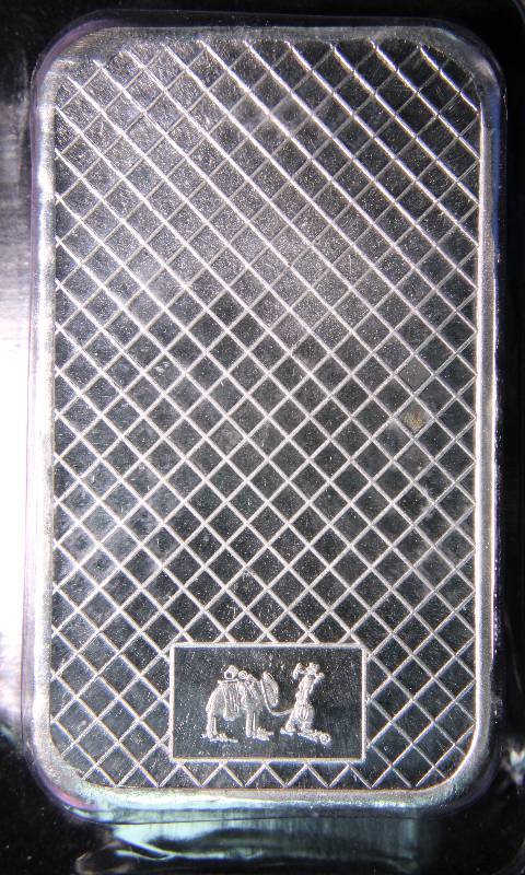 5 TROY Oz. .999 FINE SILVER BAR SILVERTOWNE EAGLE DESIGN SEALED