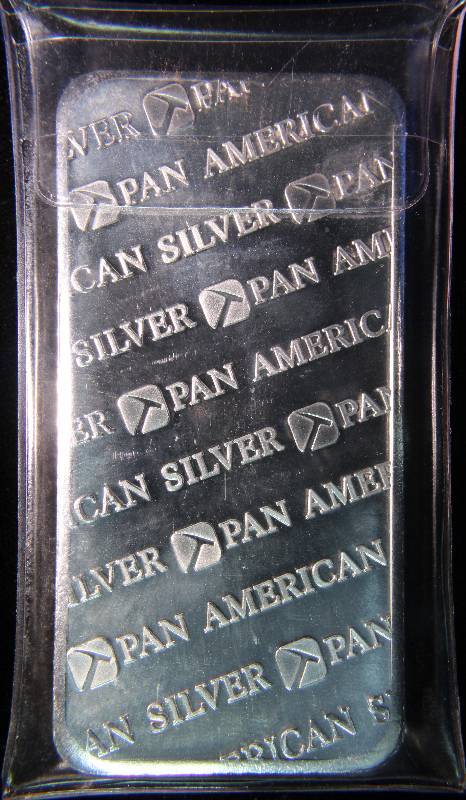 10 TROY Oz. .999 FINE SILVER BAR PAN AMERICAN SEALED
