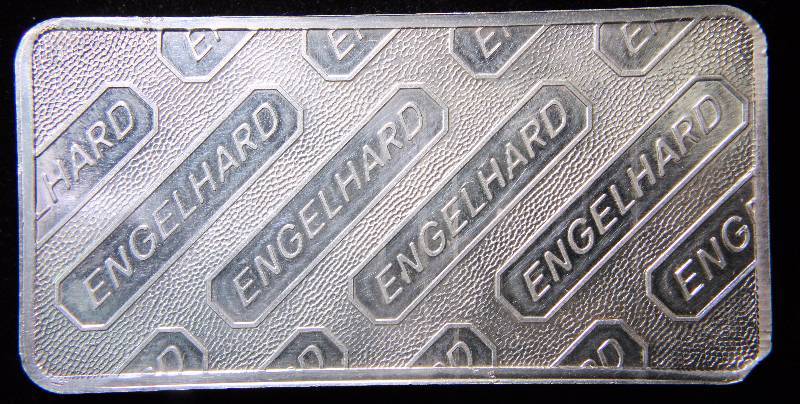 10 TROY Oz. .999 FINE SILVER BAR CLASSIC ENGELHARD