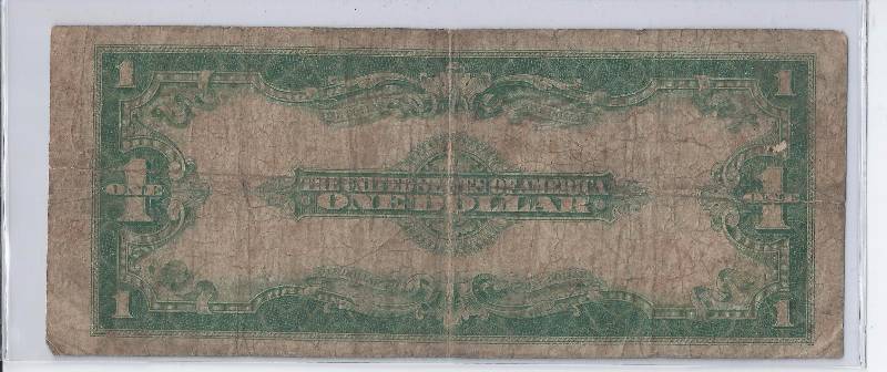 SERIES 1923 LARGE SIZE $1 SILVER CERTIFICATE HORSEBLANKET NOTE