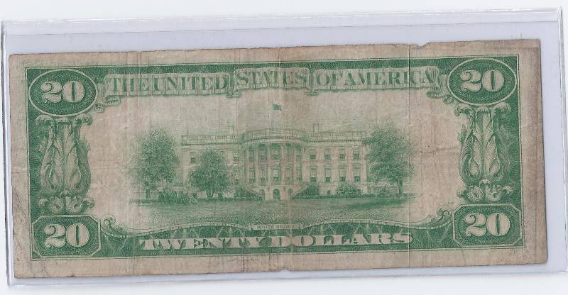 SERIES 1928 $20 TWENTY DOLLAR US GOLD CERTIFICATE