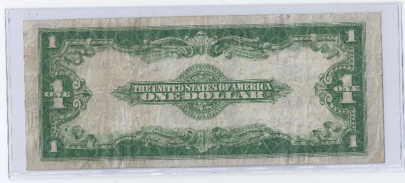 SERIES 1923 LARGE SIZE $1 SILVER CERTIFICATE HORSEBLANKET NOTE
