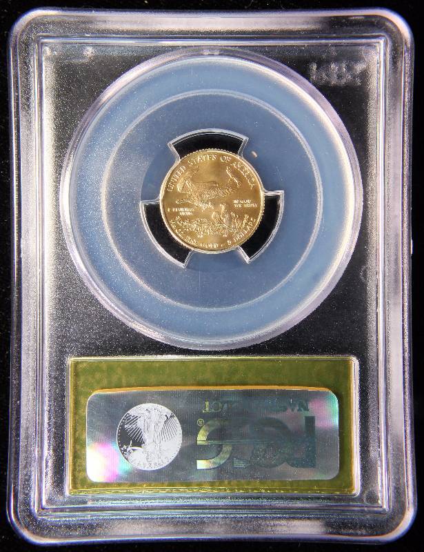 2015 US $5 GOLD EAGLE FIRST DAY WEST POINT STRIKE MS70 PCGS GOLD LABEL 110th OZ