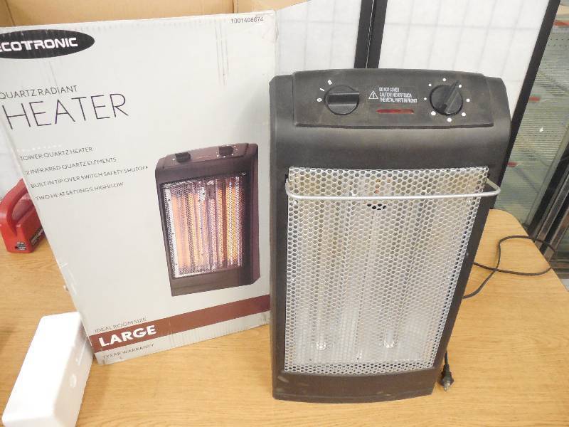 lot 133 image: 1500-Watt 2-Element Infrared Electric Portable Heater