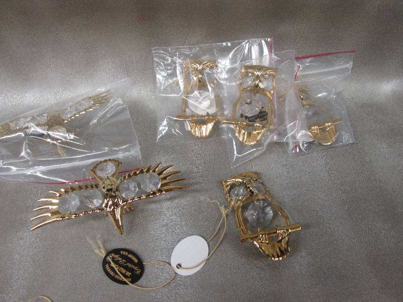 lot 4 image: Lot of 6 Austrian Crystal ornaments...