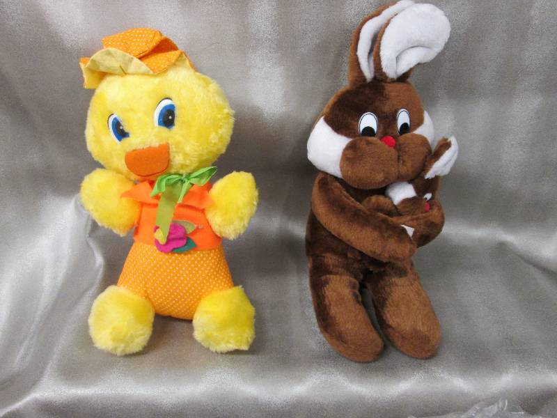 lot 32 image: Baby Duck and Bunny with Baby Plush...