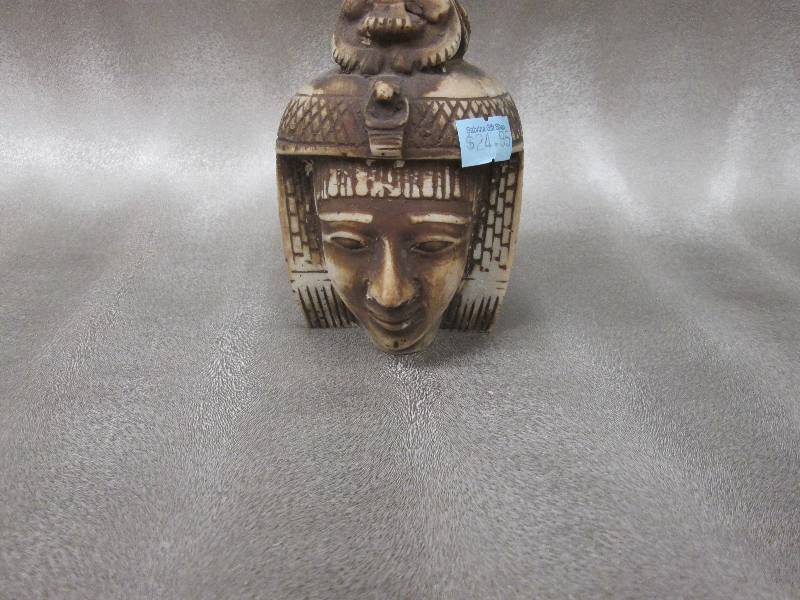 lot 48 image: Egyptian figure head Made in Egypt ...