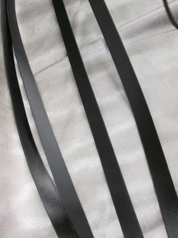 lot 55 image: Lot of 4 genuine black leather buck...