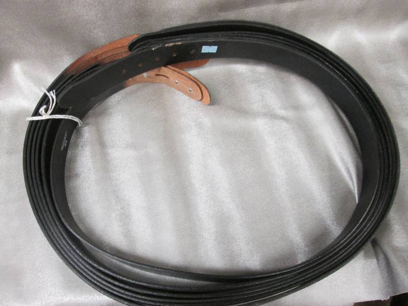 lot 56 image: Lot of 6 genuine black leather buck...