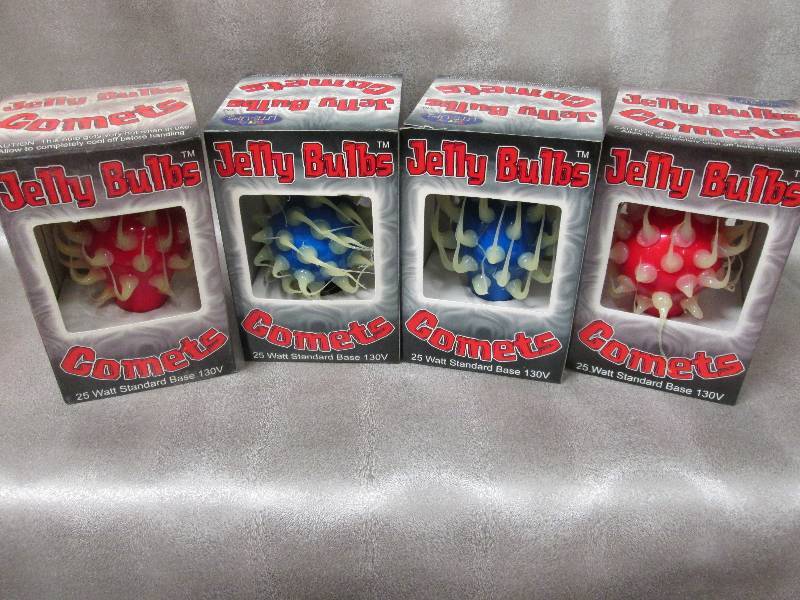 lot 59 image: Lot of 4 2 Red2 Blue Jelly Comet ...