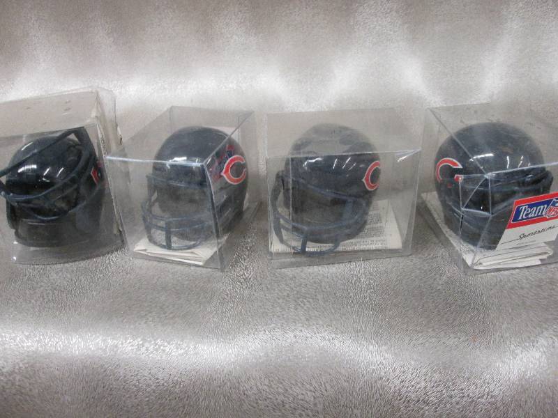 lot 62 image: Lot of 4 Chicago football desk cloc...
