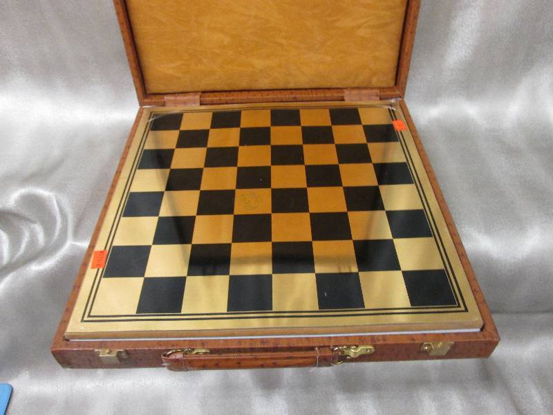 lot 152 image: Chess set in padded carrying case, ...