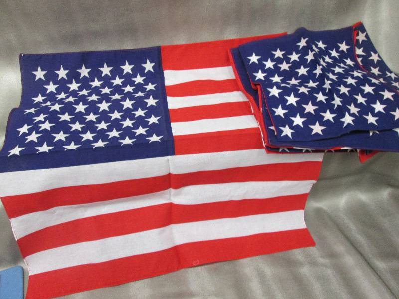 lot 154 image: Lot of 6 American Flags...