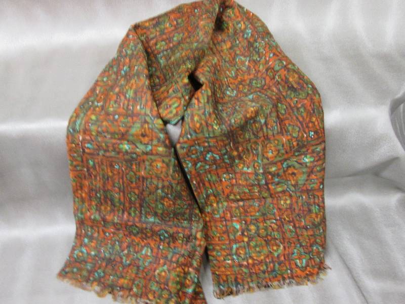 lot 232 image: Multicolored scarf...