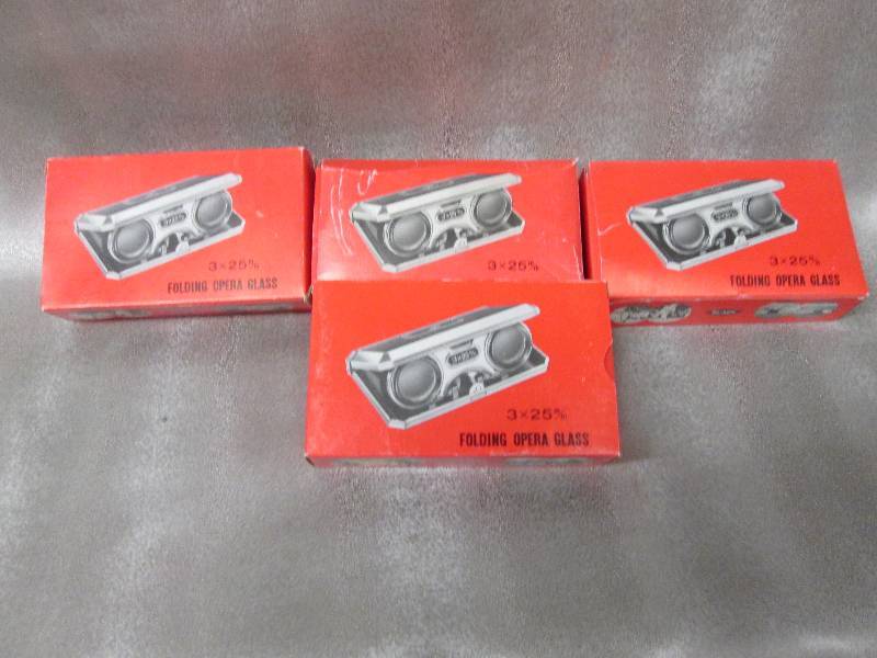 lot 267 image: Lot of 4 folding opera glasses...