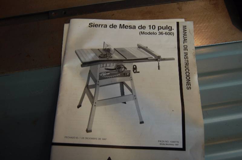 lot 4 image: Table Saw