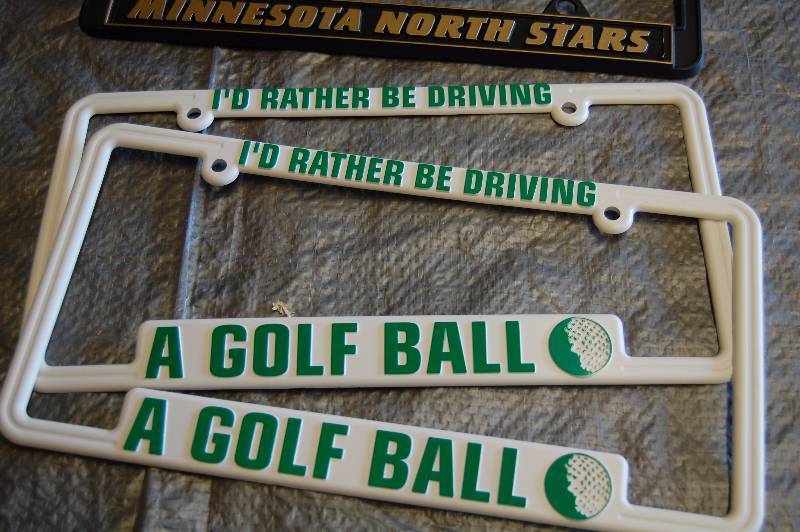 lot 109 image: Metal License Plate Covers and Plastic License Plate Covers
