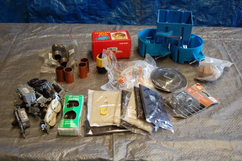 lot 117 image: Misc Electrical & Plumbing Supplies