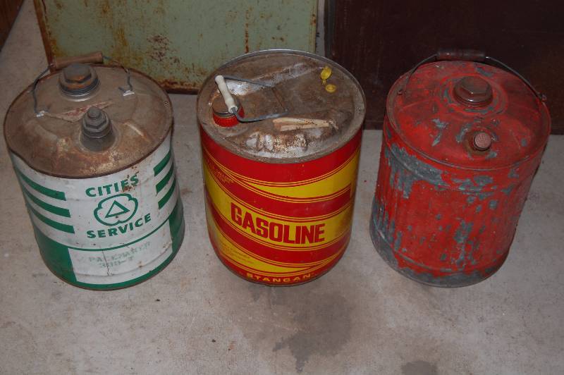 lot 358 image: Vintage Gas Cans