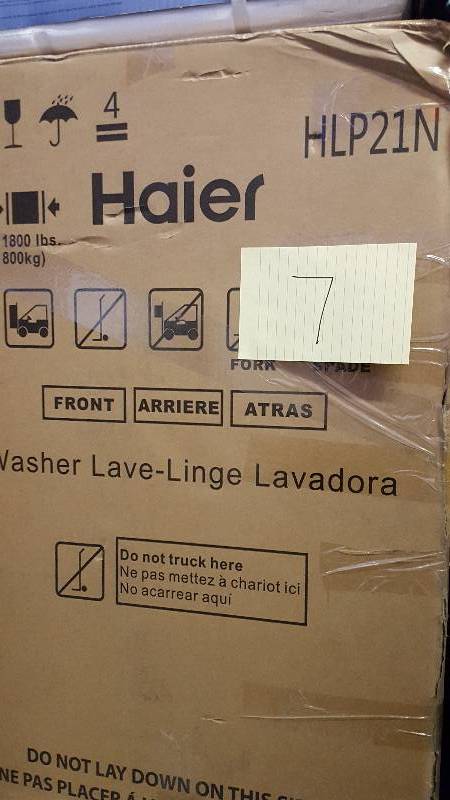 lot 7 image: Haier HLP21N Top Loading Washer 1 CU FT Portable New