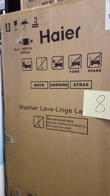 lot 8 image: Haier HLP24E Top Loading Washer 1.5 CU FT Portable New