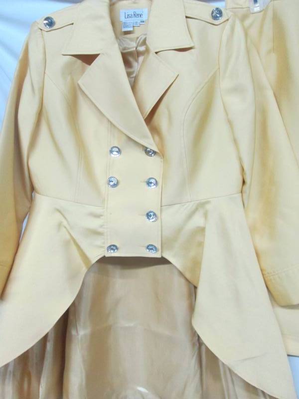 lot 25 image: Lisa Rene Womens 2-pc. Double Breasted Skirt Suit