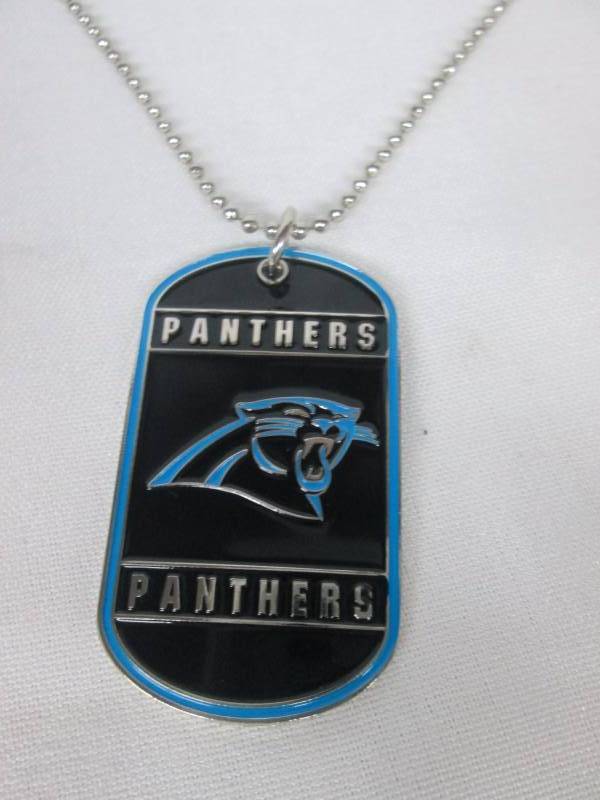 lot 83 image: Silvertone NFL Team Dog Tag - Panthers