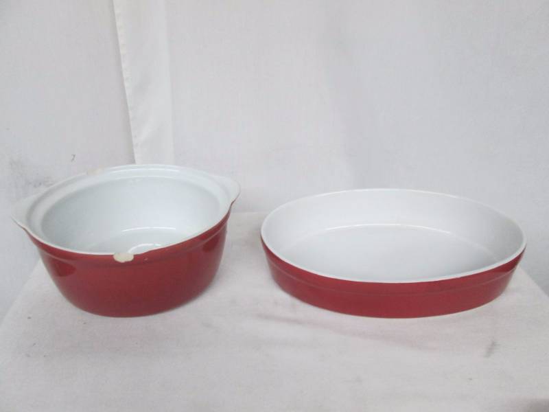lot 50 image: 2-Pc. Ceramic Ovenware Set
