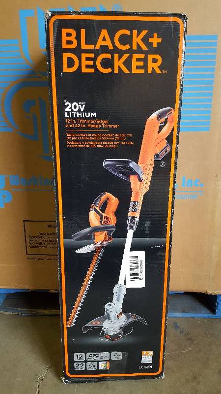 Black and Decker Trimmer Edger and Hedge Trimmer 20 V  LCC301