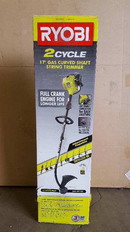 Ryobi 2 Cycle 17 Gas Curved String Trimmer
