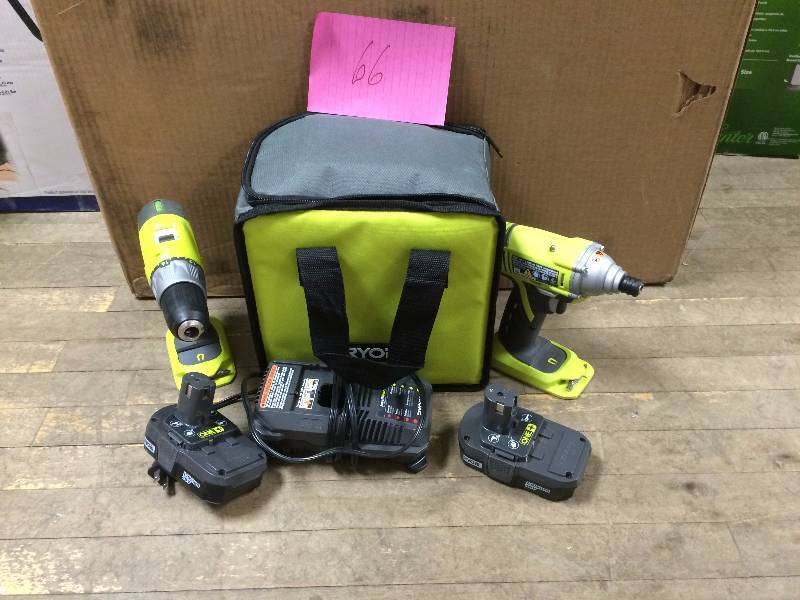 Ryobi ONE 18-Volt Lithium-Ion Cordless DrillDriver and Impact Driver Kit (2-Tool)