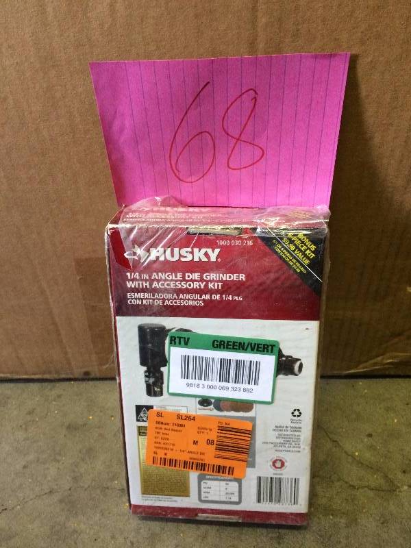 Husky 14 in Angle die grinder with accesory kit