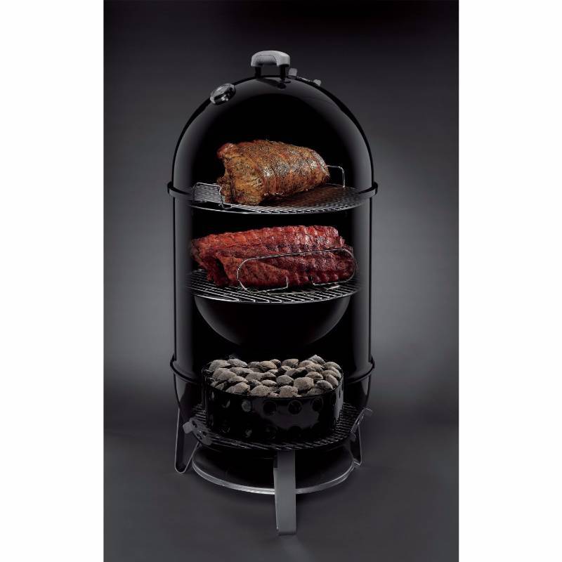 lot 1 image: Weber 721001 Smokey Mountain Cooker 18-Inch Charcoal Smoker New