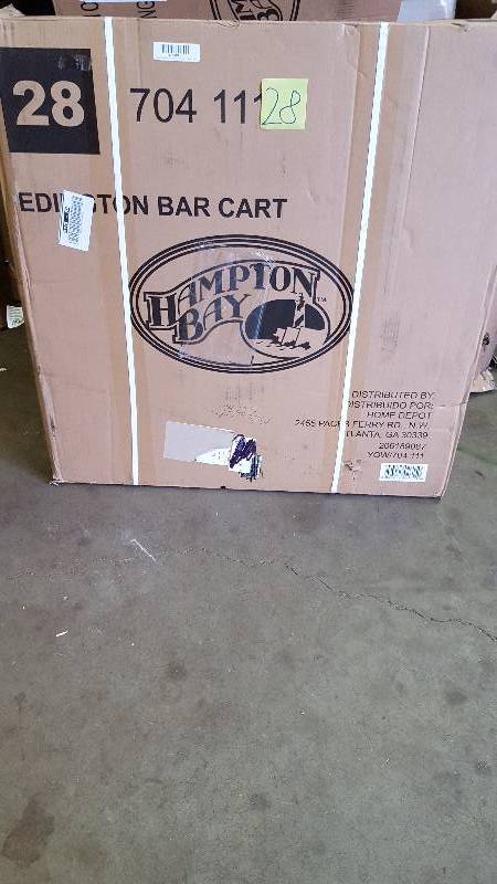 lot 28 image: Hampton Bay Edington Serving TrolleyNew